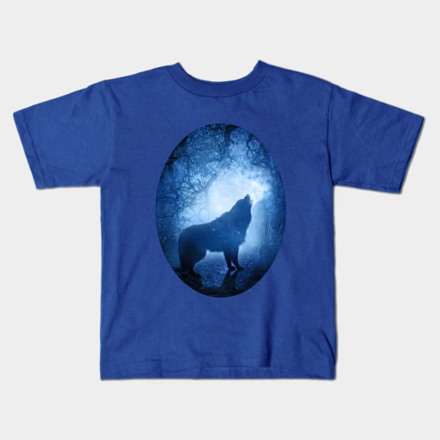 Lone Wolf Kids T-Shirt by Viergacht